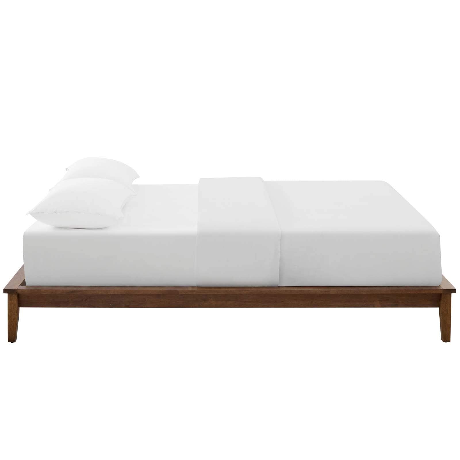 Modway Lodge Wood Platform Queen Bed Frame In Cappuccino