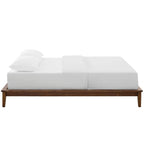 Modway Lodge Wood Platform Queen Bed Frame In Cappuccino