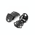 Ujeavette SpringLoaded Rear Passenger Footrest Perforated Rear Foot Peg Metal Passenger Footrest, Black