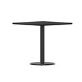 Flash Furniture Stiles 30'' Square Black Laminate Table Top with 18'' Round Table Height Base