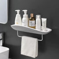 MENOVAS Bathroom Shelf Shampoo Holder Shower Shelves Wall Mount Kitchen Storage Basket Cosmetic Rack Home Organizer Shelf Bathro