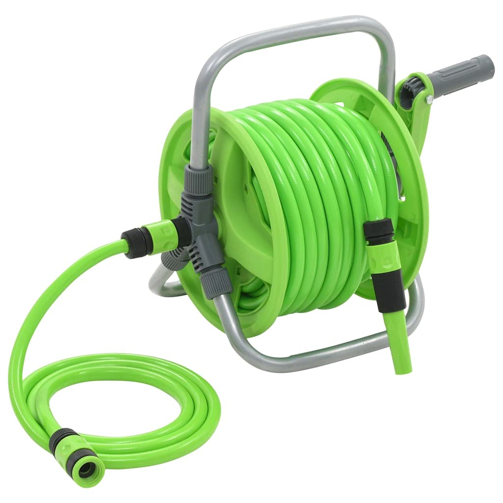 Vidaxl Hose Reel 20 + 2 M Garden Hose Reel Green
