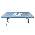 Collegiate Kwik-Covers Rectangle Plastic Table Covers, Bundle Of 2 (University Of North Carolina, 8')