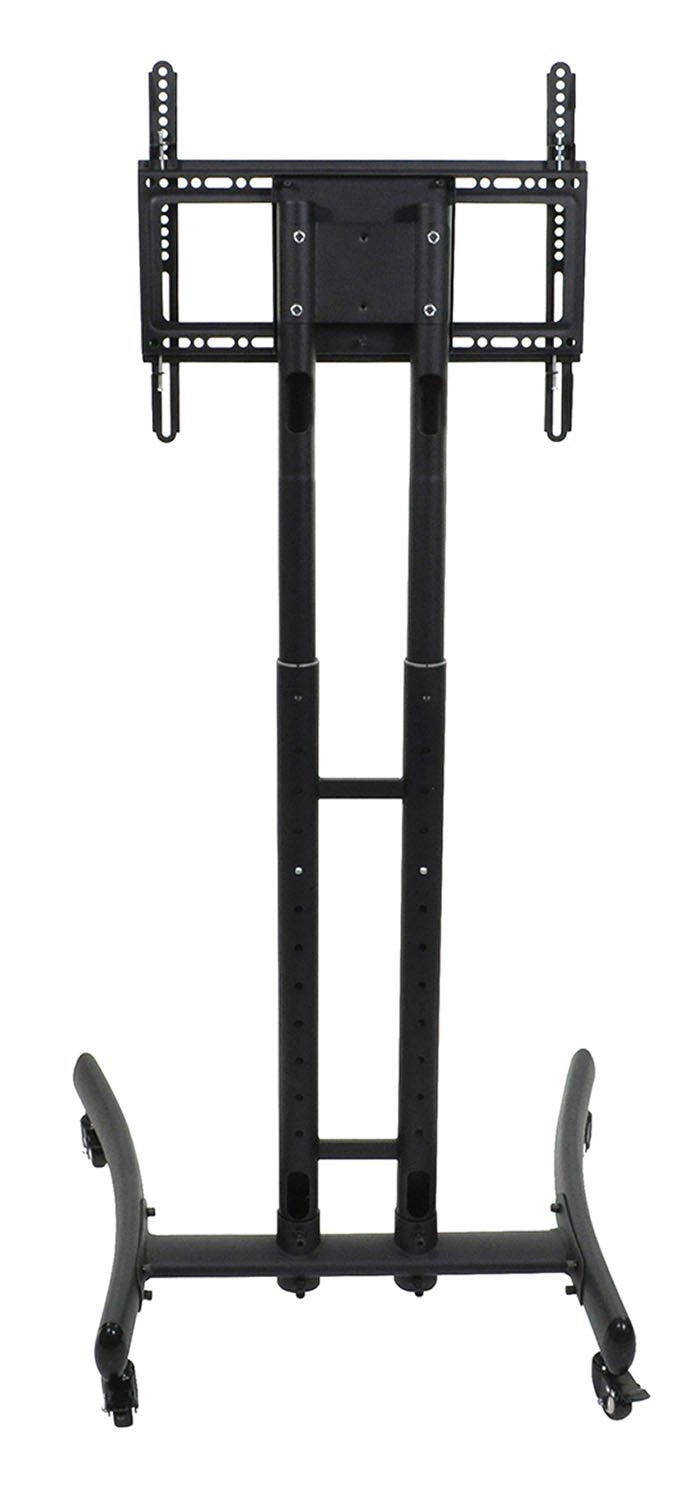 LUXOR Adjustable Height Rolling TV Stand