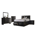 Coaster Briana Eastern King Bed 5-Piece Set, Black