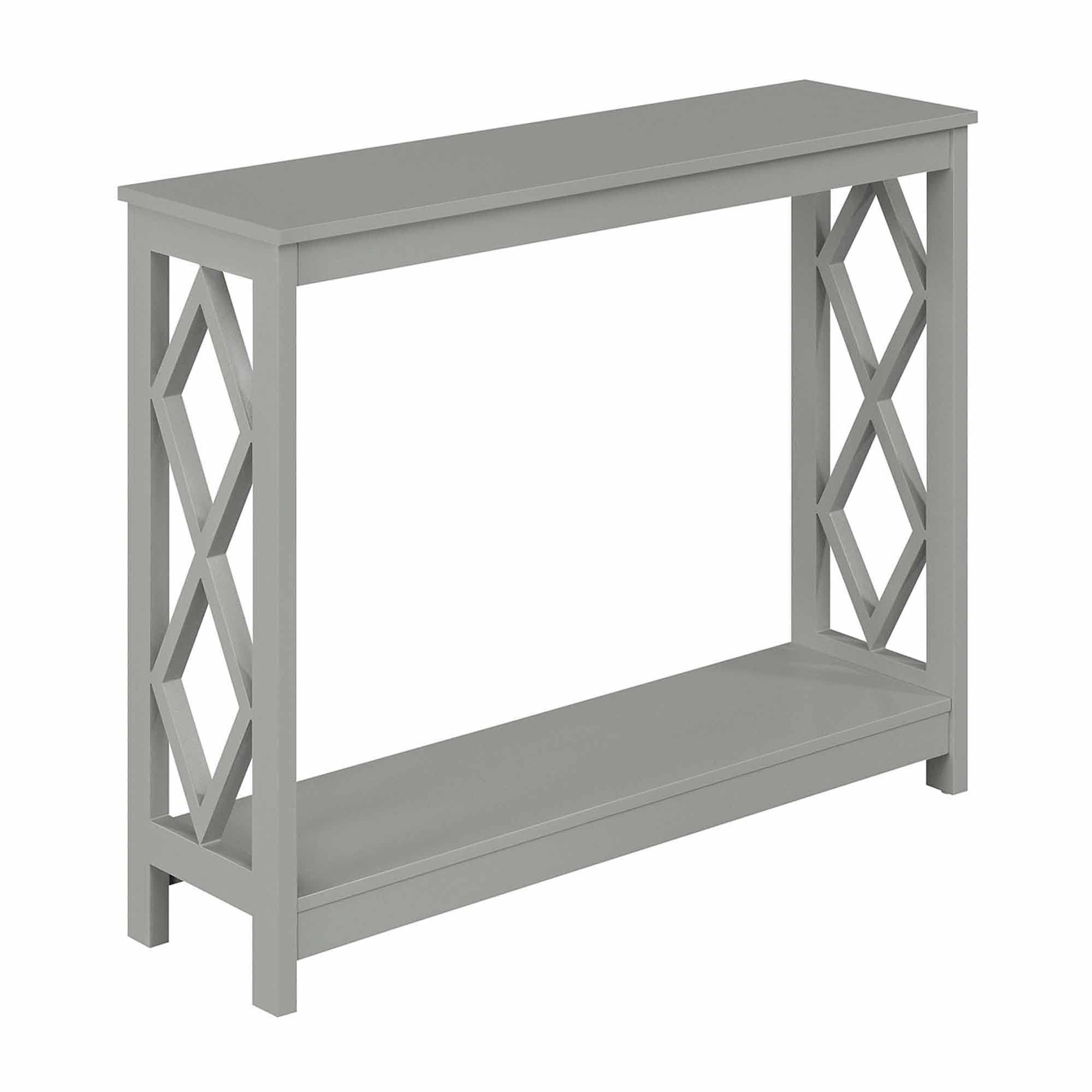 Convenience Concepts Diamond Console Table, Gray