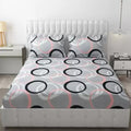 Fitted Cottonsingle Bedsheet (Elastic) With 1 Pillow Cover Single Gold 112 (RajatSingleA112_Bzr)