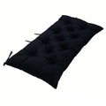 Eoieov Outdoor Bench Cushion, Black Bench Cushions For Indoor Furniture,Non-Slip Tufted Bench Cushions 40 Inch For Piano Bench,