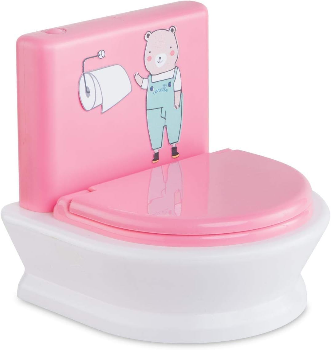 Corolle Interactive Baby Doll Potty with 2 Sounds for Realistic Pretend Play, Fits 12 and 14 Dolls, Batteries Included