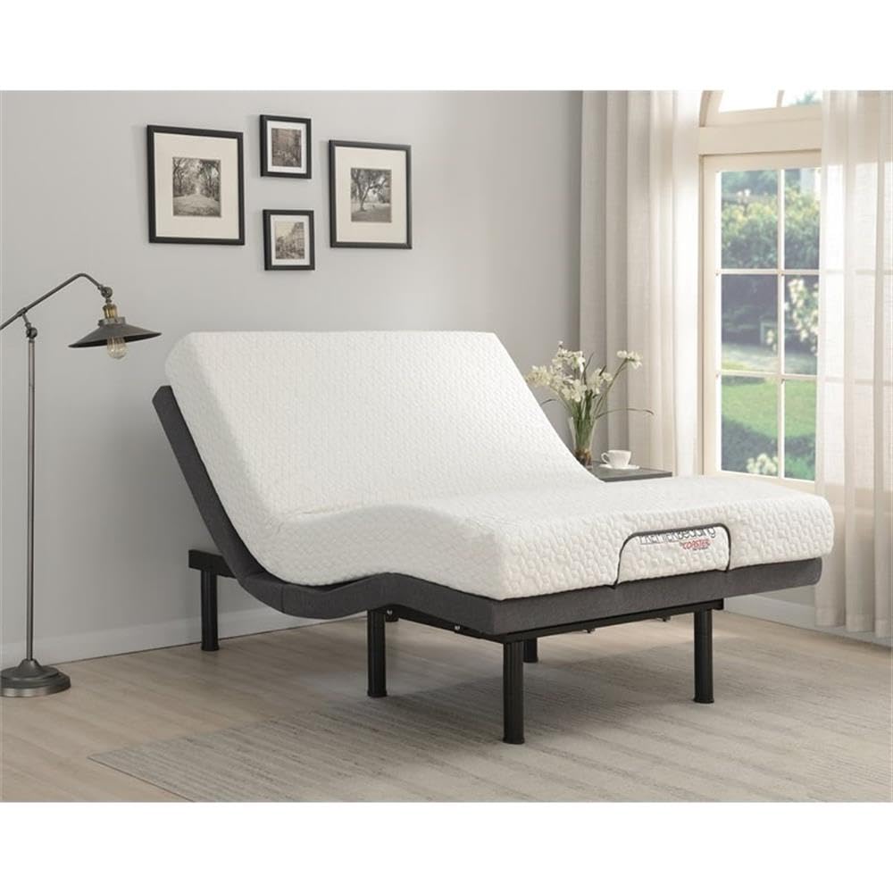 Coaster Home Furnishings Negan Full Adjustable Bed Base Grey and Black