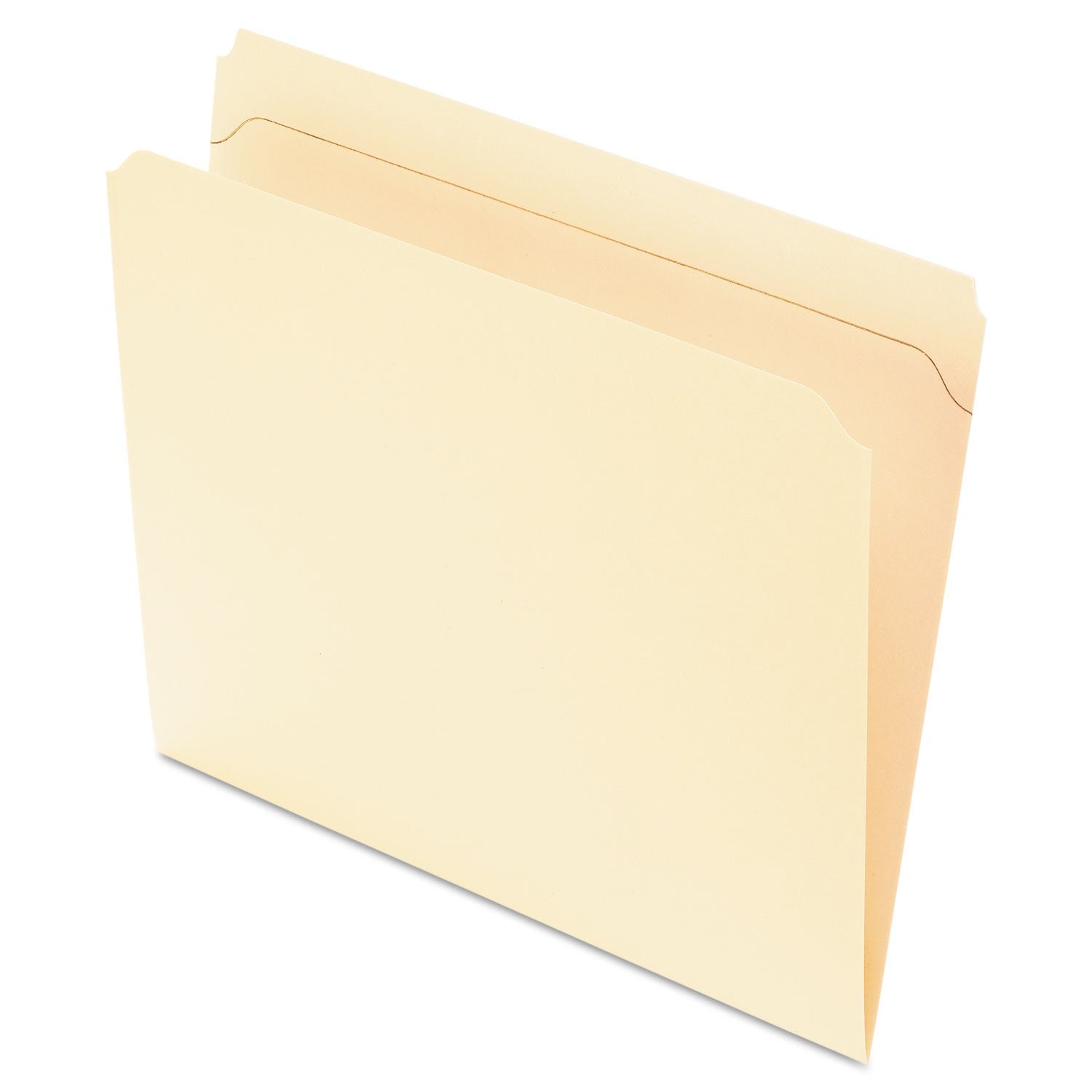 Pendaflex Reinforced-Top File Folders, Letter Size, Manila, Straight Cut, 100/Bx (R752)