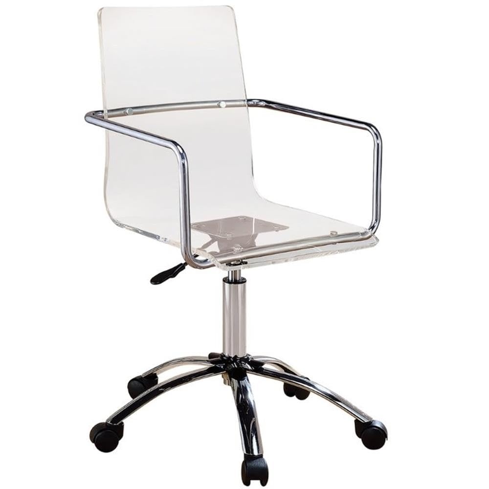 Coaster Home Furnishings Office Chair, clear acrylic (801436-CO)