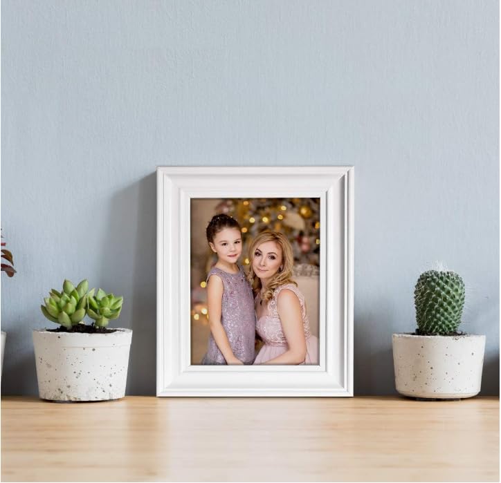 Hogaryo 11X14 Picture Frames White,Display Photos 8X10 With Mat Or 11X14 Without Inside,Horizontal And Vertical Display For Wall