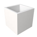 Fern Series Poly Stone Planter 9 Cube in White