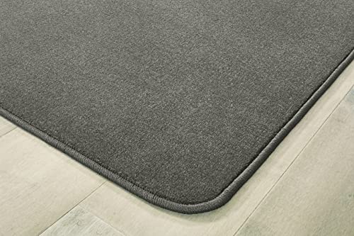 Carpets For Kids 3100.583 Mt Shasta Solids Collection Carpet In Wolf Gray 6Ft X 9Ft Rectangle Gray