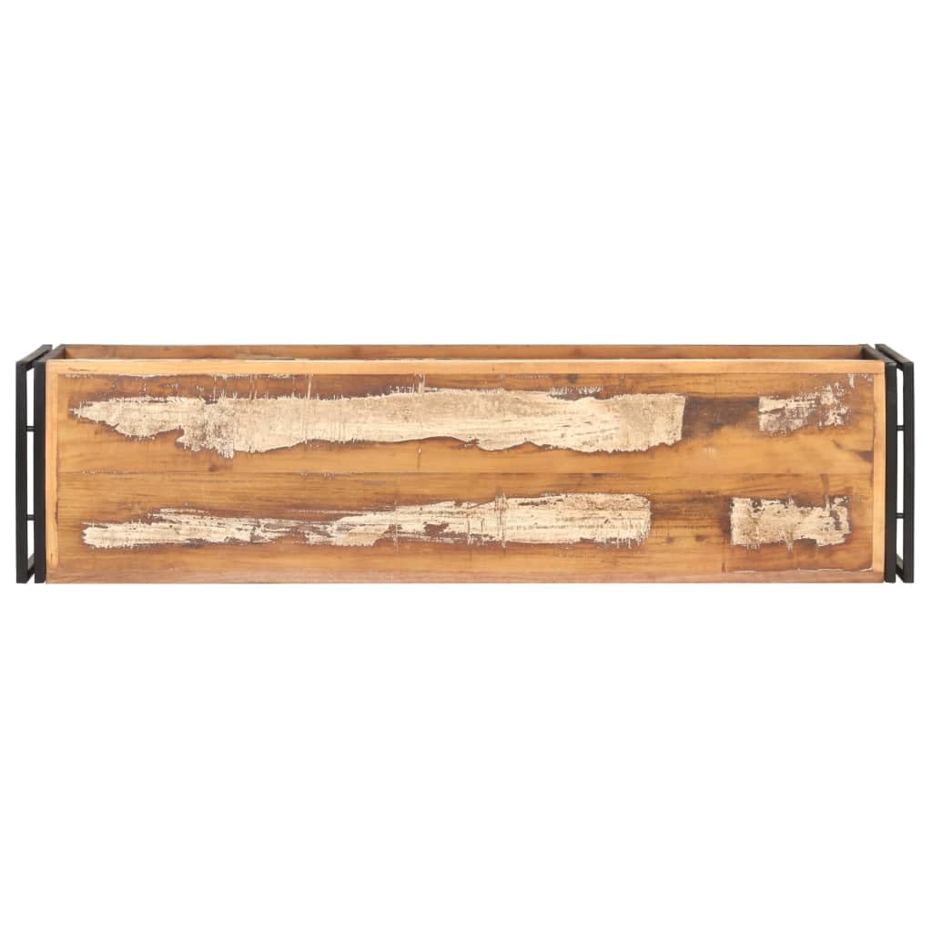 vidaXL Industrial Entertainment Unit - Solid Reclaimed Wood TV Stand with Mixed-Color Finish and Iron Frame - 47.2"x11.8"x15.7"