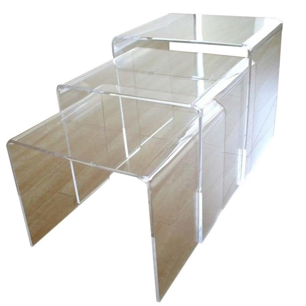 Baxton Studio Acrylic Nesting Tables - Thumbnail 2