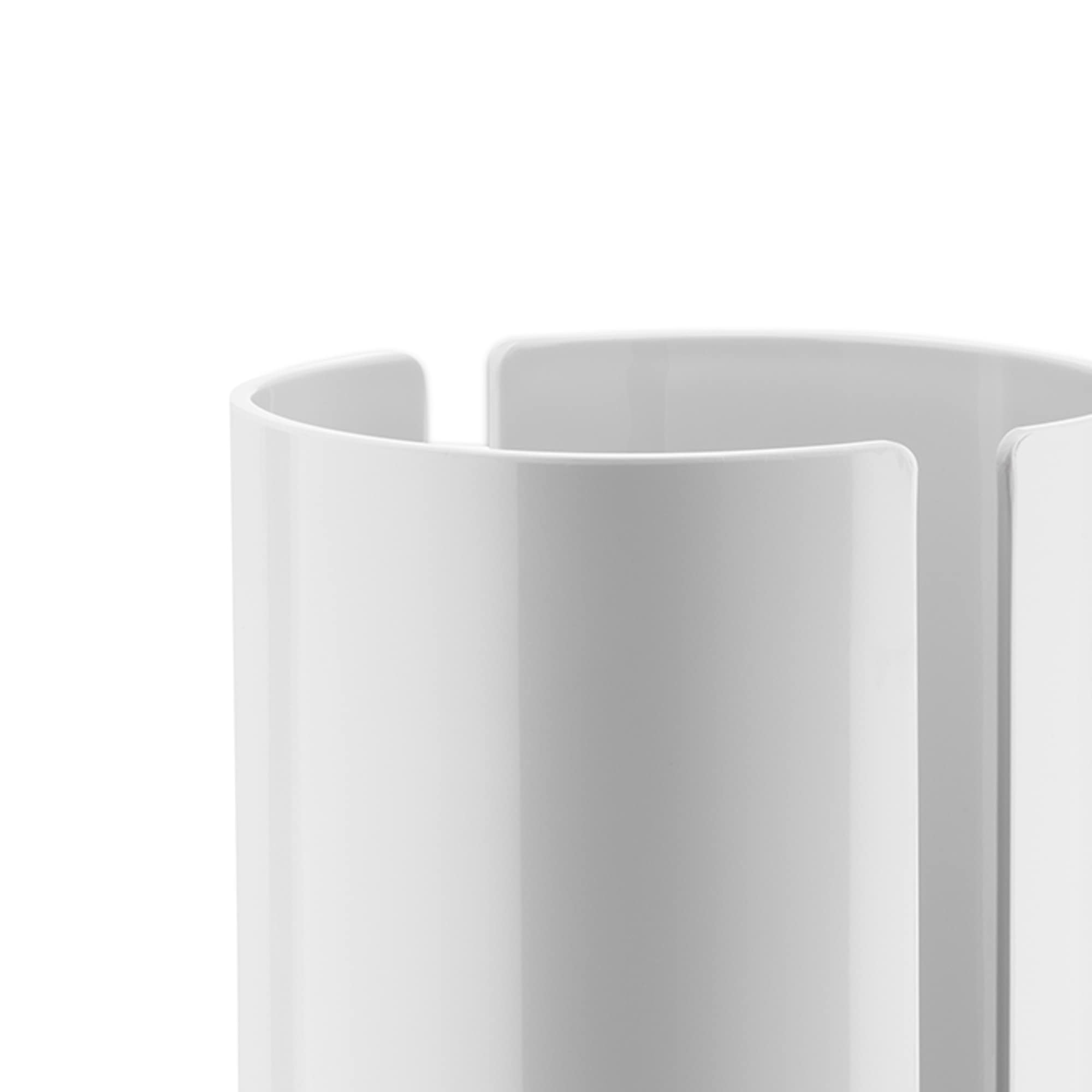 Alessi ''Birillo'' Toilet Paper Roll Container, White - Pl18 W