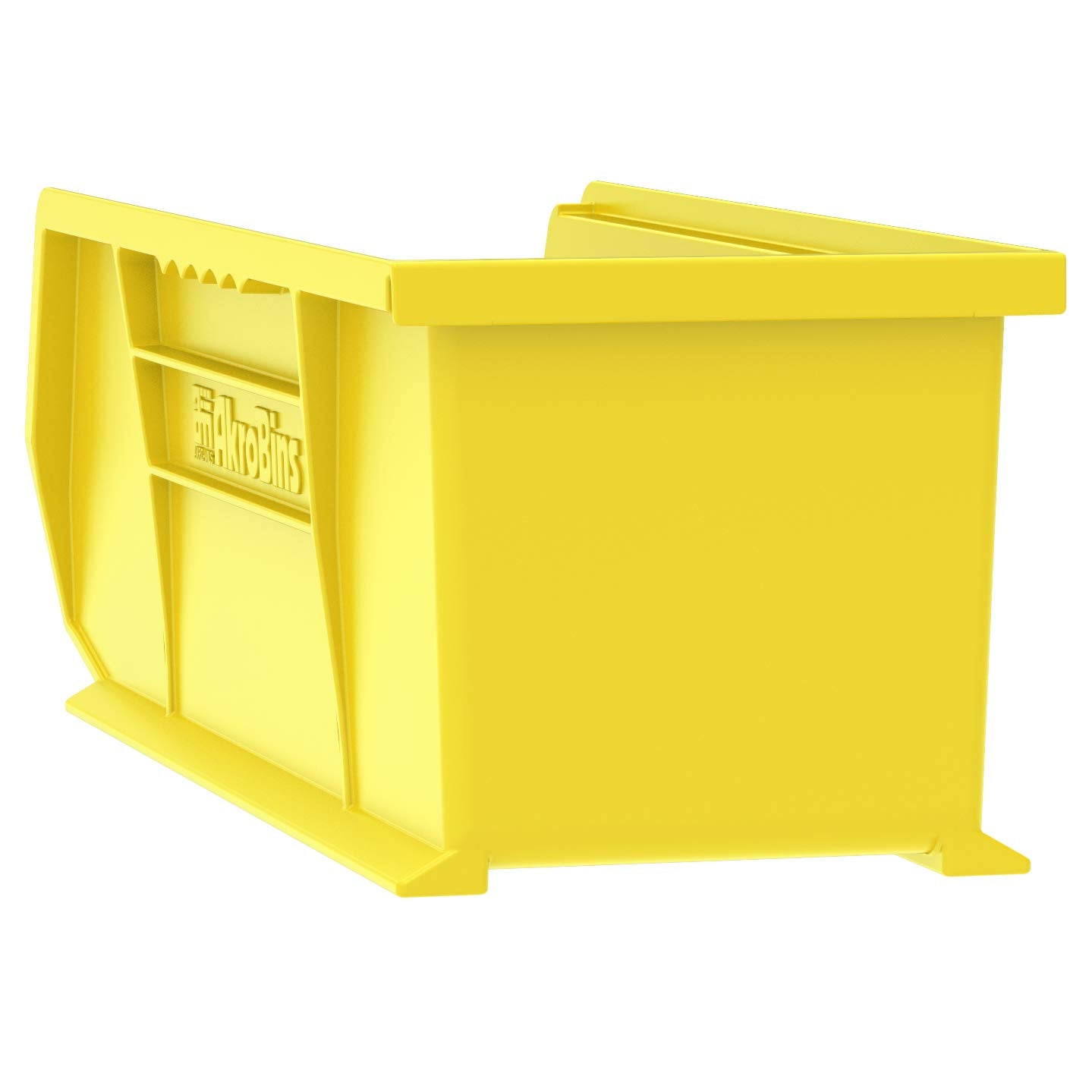 Akro-Mils 30234 Akrobins Plastic Hanging Stackable Storage Organizer Bin, 15-Inch X 5-Inch X 5-Inch, Yellow, 12-Pack
