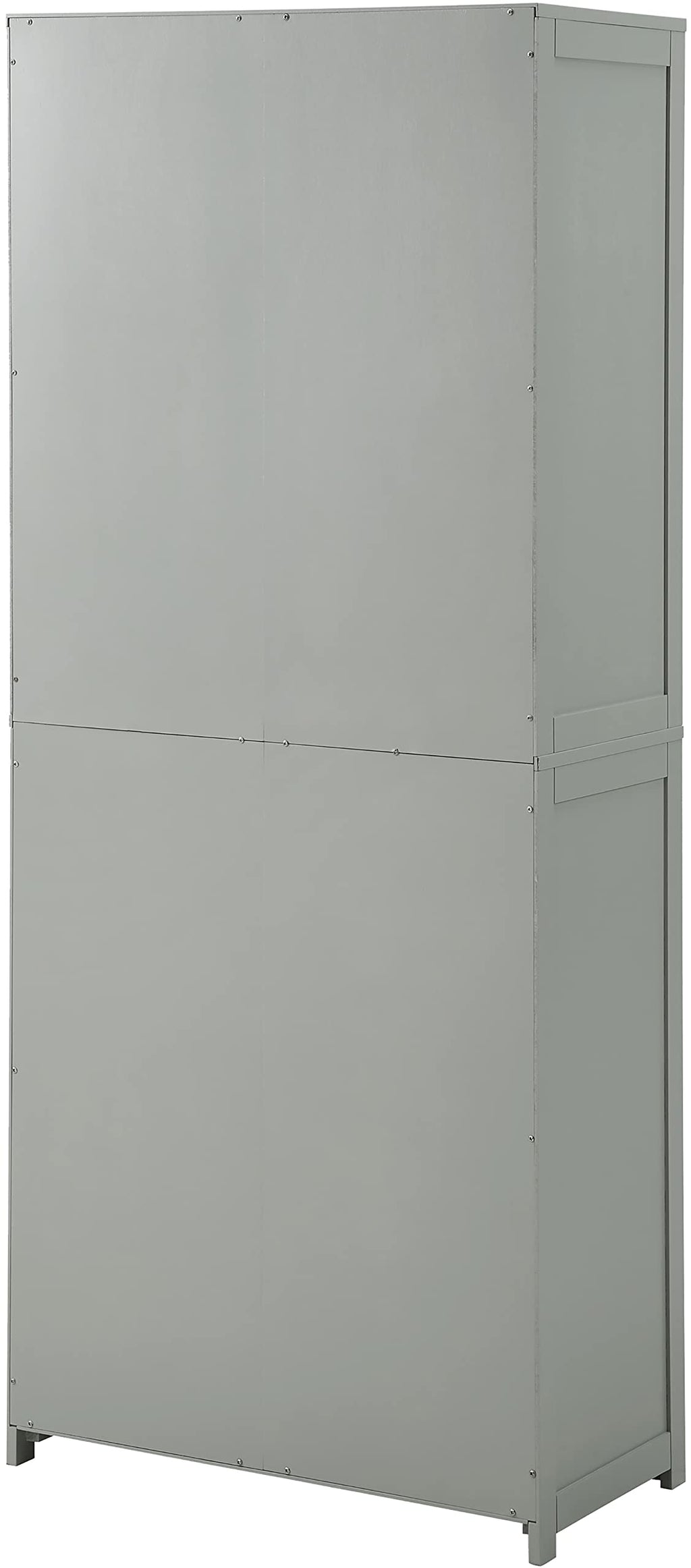 Crosley Furniture Savannah Tall Pantry Storage Cabinet with Shelves, Kitchen, Dining, or Laundry Room, Gray