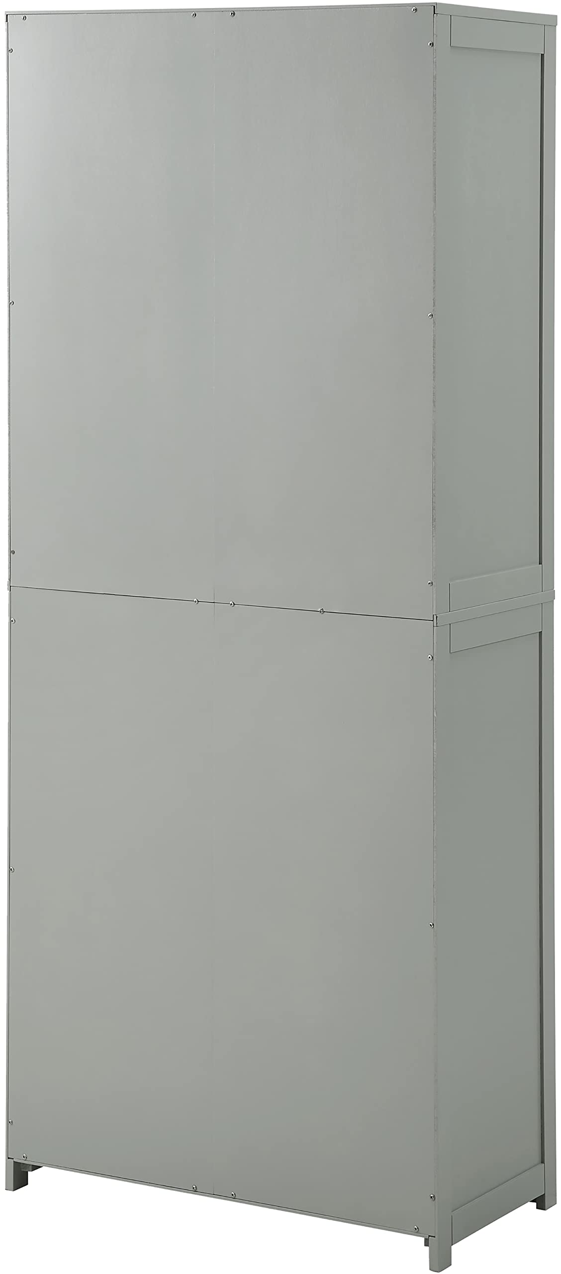 Crosley Furniture Savannah Tall Pantry Storage Cabinet with Shelves, Kitchen, Dining, or Laundry Room, Gray