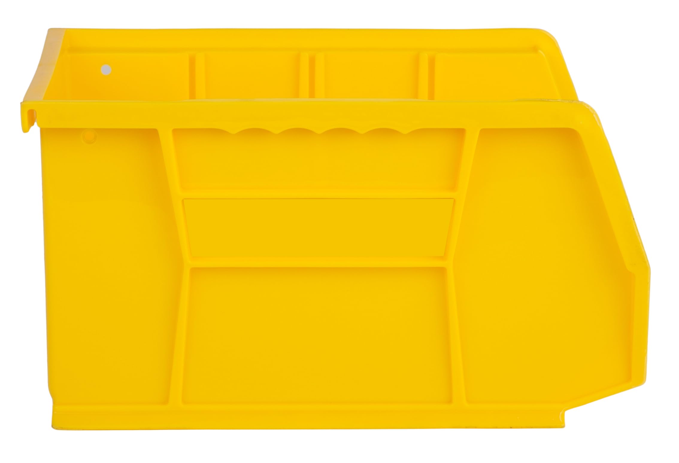 Hudson Exchange 9-1/2'' X 6'' X 5'' Plastic Stackable Storage Bin And Hanging Container (Yellow)