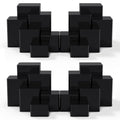 Thyle 24 Pcs Jewelry Acrylic Display Risers Square Cube Display Nesting Acrylic Risers Figure Stand with Hollow Bottoms Display 