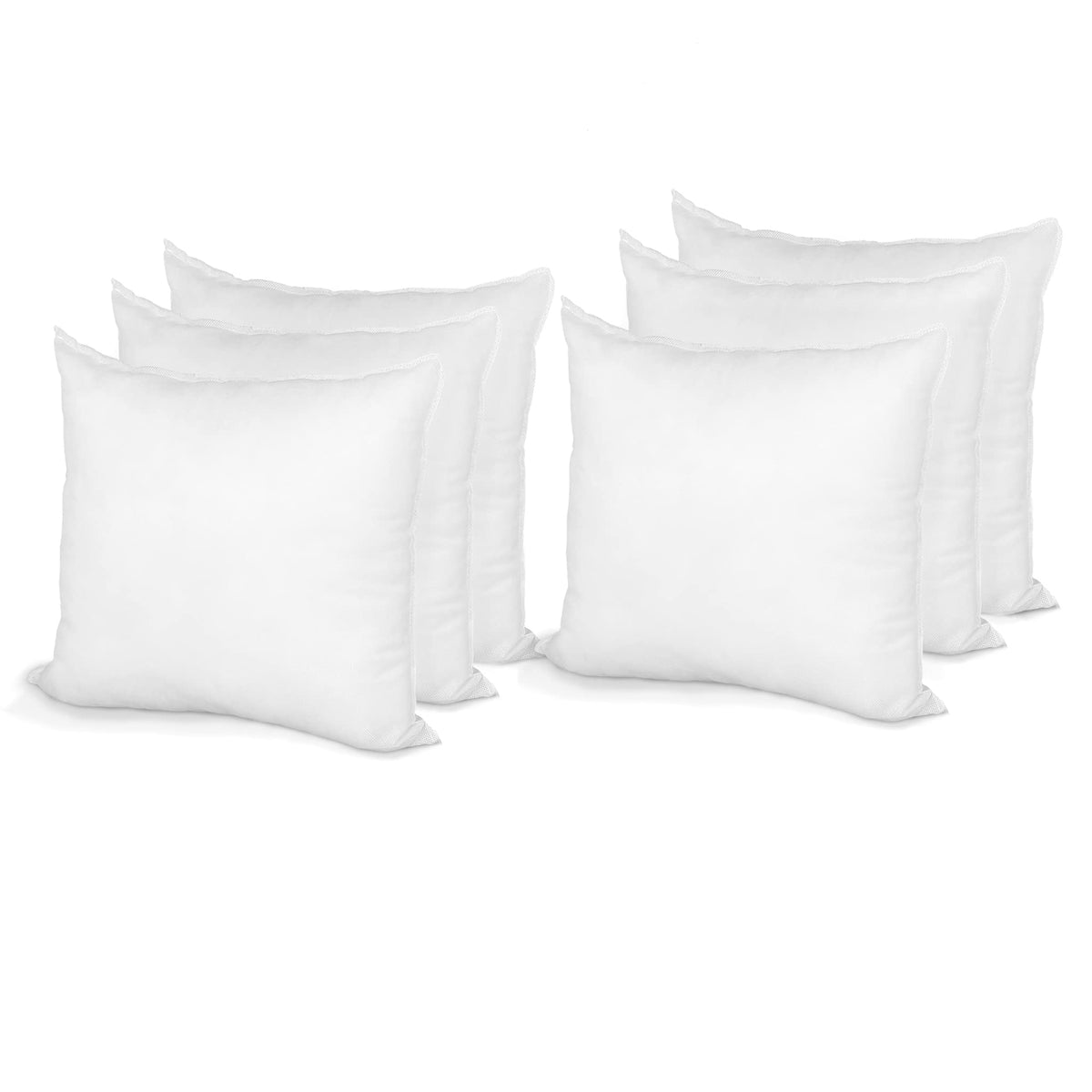 Pillow Insert 12' X 12' Polyester Filled Standard Cover (6 Pack)