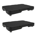 Nellyke Furniture Dolly, 2 Pack Small Flat Furniture Dolly 4 Wheels Heavy Duty, 500lbs Capacity, Connectable and Portable Dollie