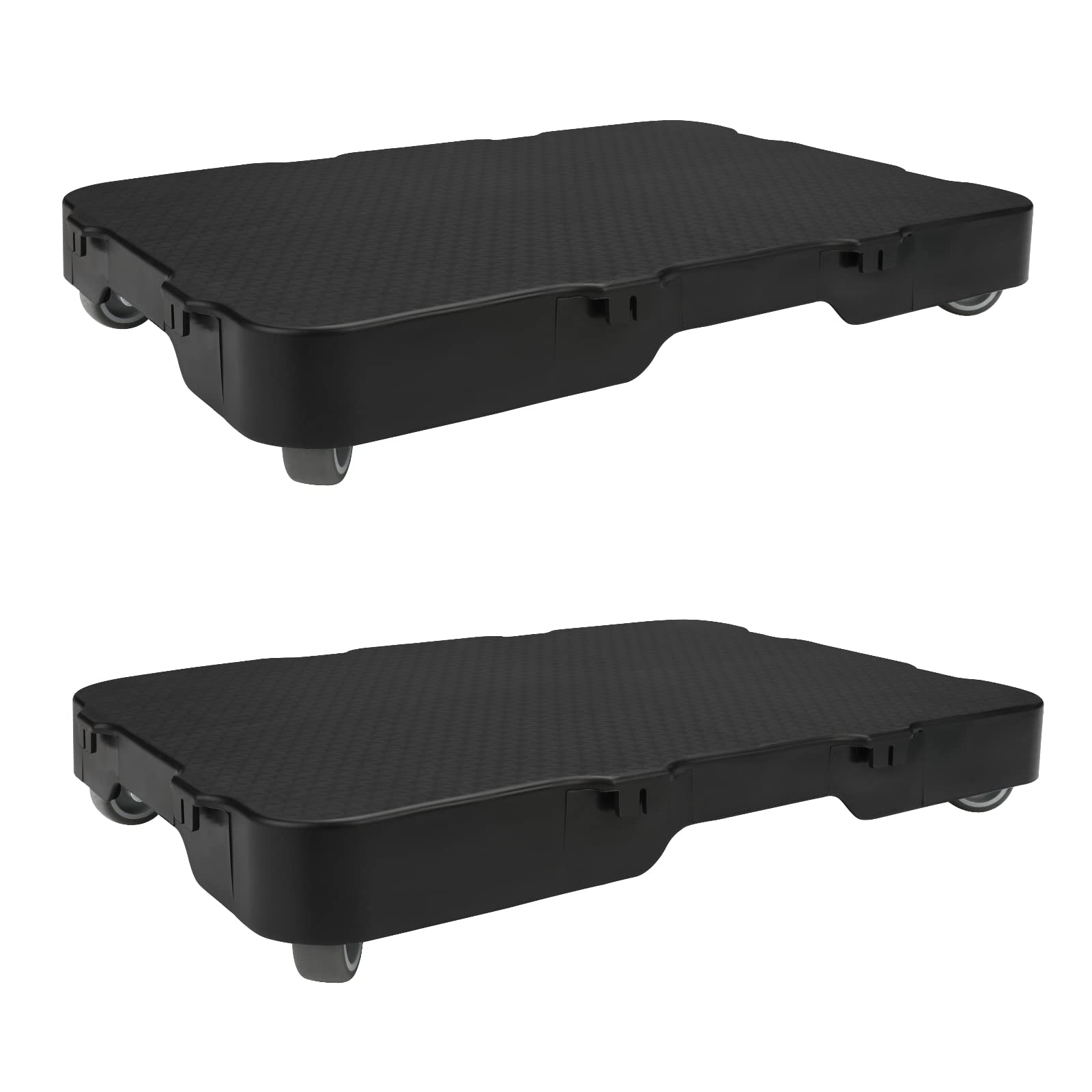 Nellyke Furniture Dolly, 2 Pack Small Flat Furniture Dolly 4 Wheels Heavy Duty, 500lbs Capacity, Connectable and Portable Dollie