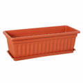 MERISHOPP Reusable Vegetable Planter Box LongLasting Balcony Planter Easy to Clean ABS Flower Pot Lightweight for Outdoor, Bric