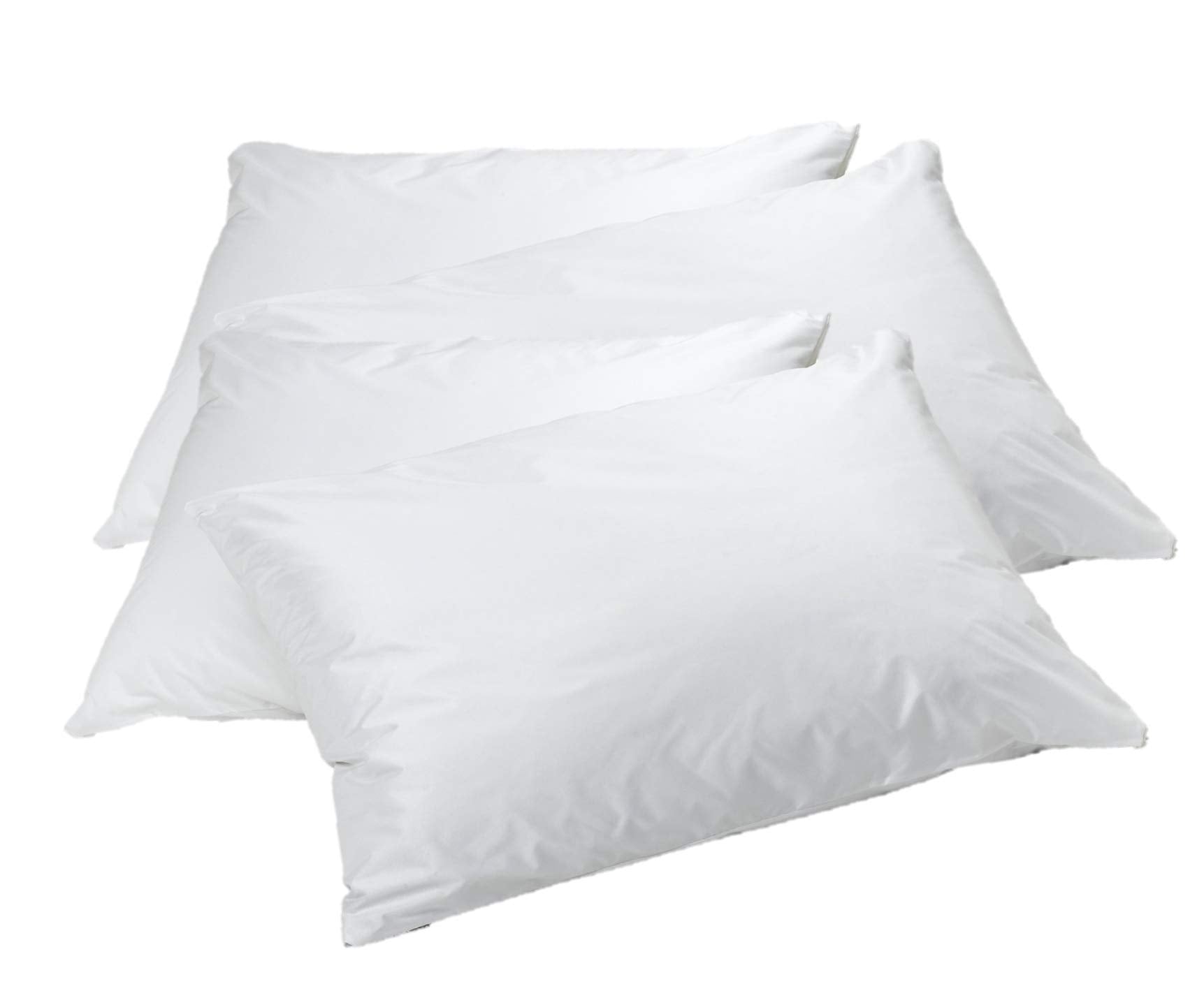 Elaine Karen 6-Pack Vinyl Pillow Protectors - Standard Size Zippered Pillow Covers - 100% Waterproof, Bedbug Proof - Washable An