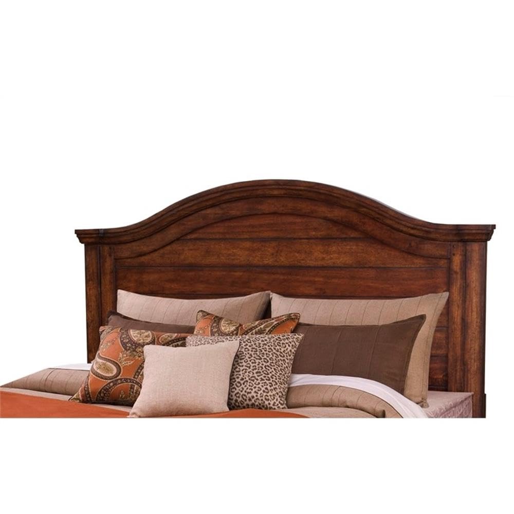 American Woodcrafters Stonebrook Tobacco Wood Finish King Panel Headboard