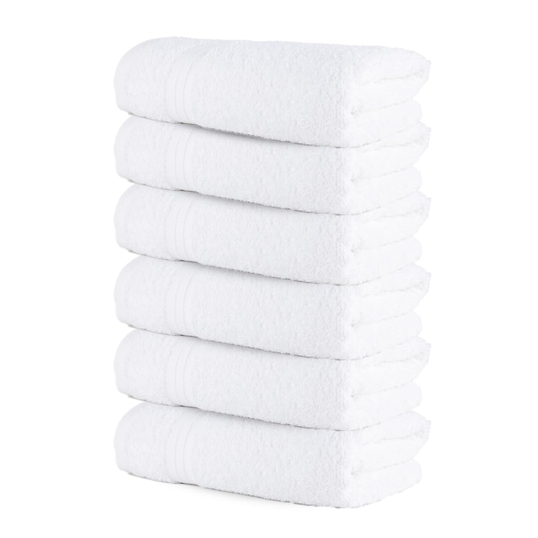 Textila Hand Towels - 16x28 Inch 100% Cotton, Super Soft, Highly Absorbent & Lightweight - Perfect for Everyday Use, Spa & Gym (
