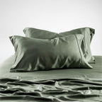 Olive + Crate Eucalyptus Cooling Pillowcase And Sheet Sets California King Size | 100% Certified Tencel Fiber | Better Than Visc