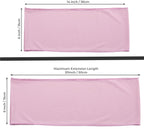 Mds Pack Of 100 Spandex Chair Sashes Bow Sash Elastic Chair Bands Ties Without Buckle For Wedding And Events Decoration Spandex Slider Sashes Bow - Blush Pink