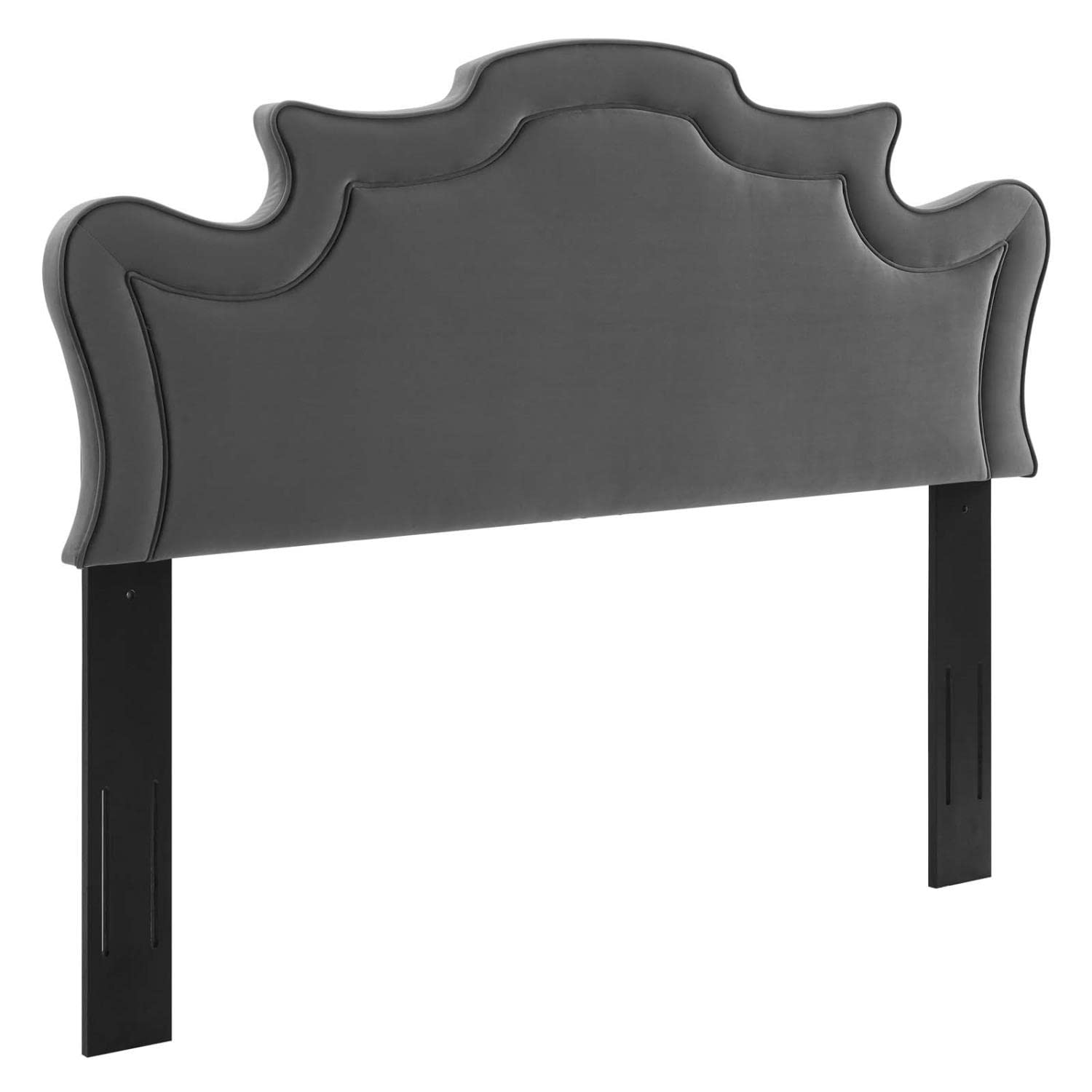 Modway Evangeline Performance Velvet King/California King Headboard In Charcoal