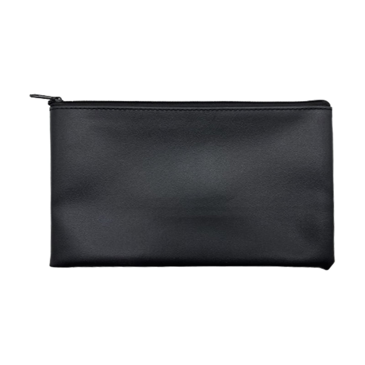 Fitulabo Zippered Security Bank Deposit Bag, By Better Office Products, Pu Leather Cash And Coin Utility Pouch Bank Envelopes Wi