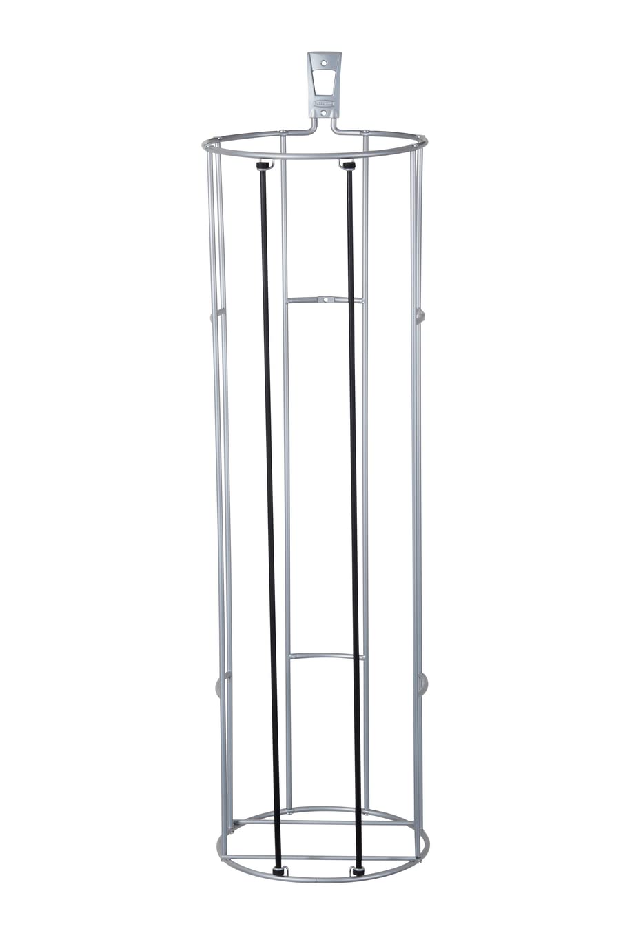 Rubbermaid Garage FastTrack Vertical Ball Rack, Satin Nickel, Wall Mounted Storage System, Holds up to 50 pounds, for Home/Garag