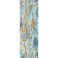 Rizzy Home Alora Decor Flare 2'6" X 8' Abstract Blue/Grey/Teal/Gold Hand-Tufted Area Rug