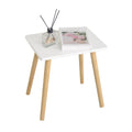 AWASEN Side Table, Small End Accent Table for Living Room Bedroom Office Small Spaces, Modern White Side Table Nightstand with S