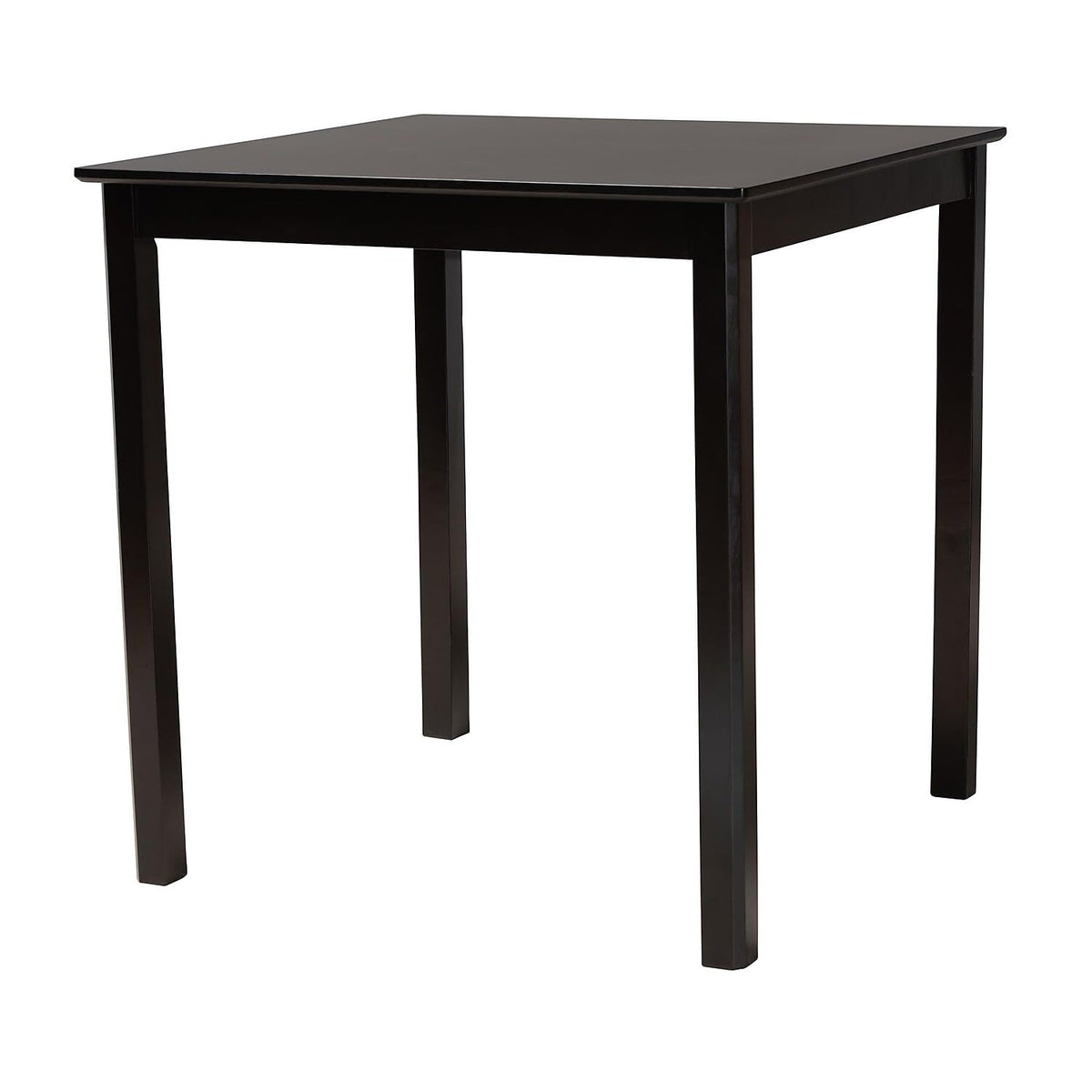 Baxton Studio Lenoir Counter Height Pub Table, 35.4-inch D x 35.4-inch W, Espresso Brown (231-9776-HiT)