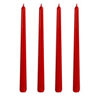 10 inch red Taper Candles-Set of 4 Tapered Candle, Tall Candlesticks,Home Dinner Candle, Party, Wedding, Halloween, Christmas Ca