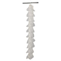 Household Essentials 20Pocket Closet Shoe File in Durable Canvas with Plastic Pockets and Single Hook System, Cream