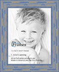 ArtToFrames WOM0066-56673-YBLU-8.5x11 Barnwood Wood Picture Frame, 8.5 x 11, Blue