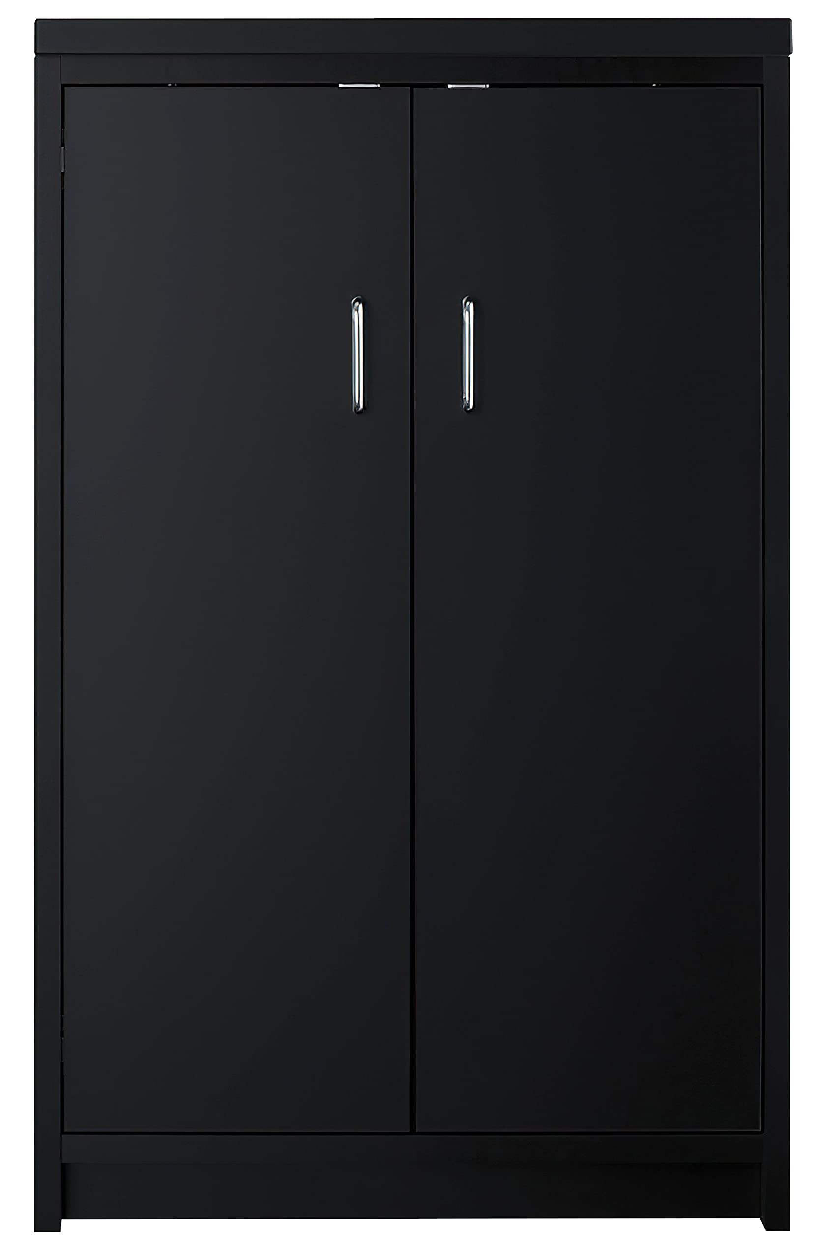 Summit Appliance CWC1ADA 21.5 Wide Storage Cabinet, Black; ADA Compliant Height; Removable Shelves; French Door Swing; 4 Levelin