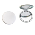 Zcooooool Makeup Mirror,Round Folding Mirror 8 CM, Professional Double-Sided Make Up Mirror (One Side Enlarged,The Other Side No
