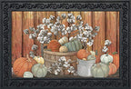 Briarwood Lane Pumpkins And Willows Autumn Doormat Primitive Fall Indoor/Outdoor 30' X 18'