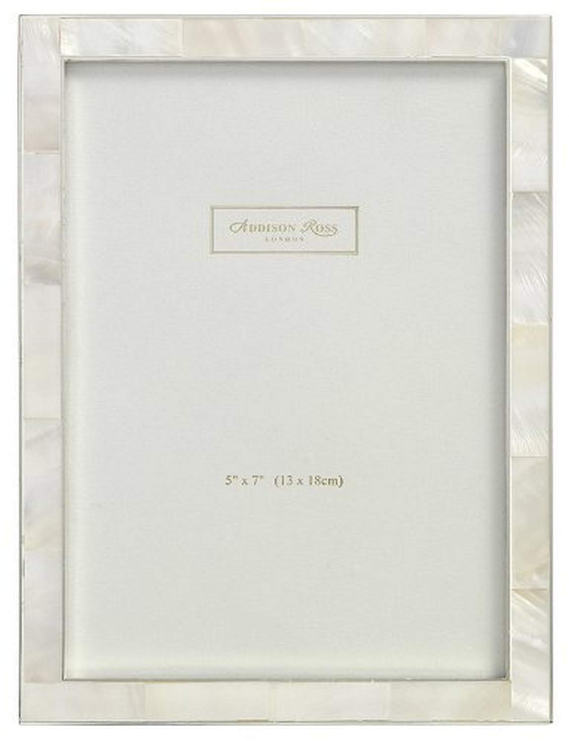 Addison Ross, Shell Photo Frame, 5x7, Mother of Pearl & Silver, 5 x 7 Inches