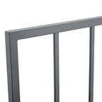 Modway Tatum Modern Farmhouse Metal Queen Headboard In Black